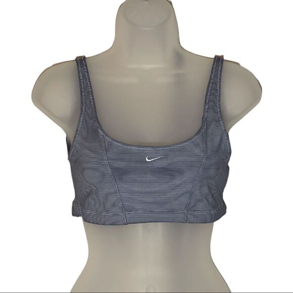 Nike Alpha Project Vintage 1990s Striped Sports Bra Medium - Picture 1 of 15